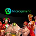 Infografis sejarah Microgaming sebagai pelopor kasino online pertama di dunia.